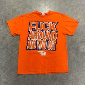 American Vintage Bold Orange Statement Tee